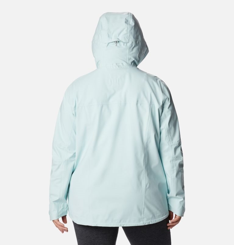 Women's Columbia Omni-Tech Ampli-Dry Shell Jackets Turquoise | Plus Size CA-U580A